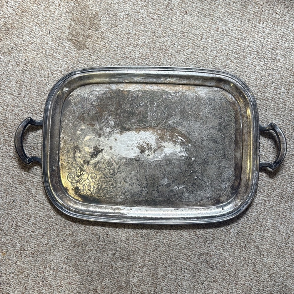 Elegant Silver Serving Tray